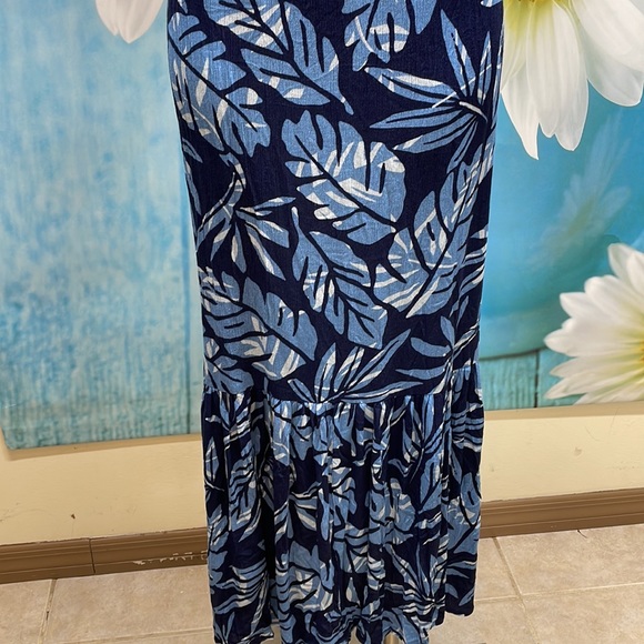 Sisstrevolution Blue Tropical Hideaway Tank Maxi Dress NWT - Picture 11 of 16